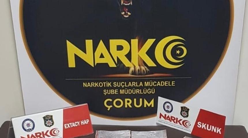 Çorum polisinden uyuşturucu operasyonu