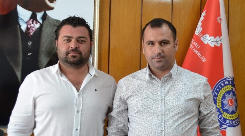 Voleybol İl Temsilciliğinden Ko&ccedil;arlı Emniyet Amiri Mollaoğulları&rsquo;na ziyaret