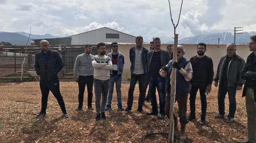 A&Uuml; seracılık b&ouml;l&uuml;m&uuml; &ouml;ğrencileri ceviz ve mantar &uuml;retimini yerinde g&ouml;rd&uuml;
