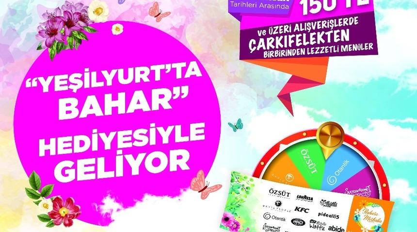 Alışverişte bahar hediyesi