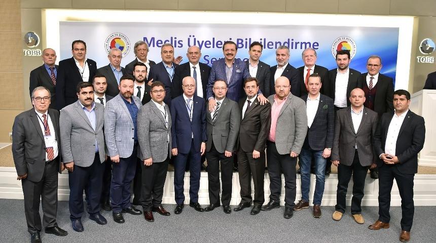 MTSO meclis &uuml;yeleri, TOBB&rsquo;da bilgilendirme seminerine katıldı