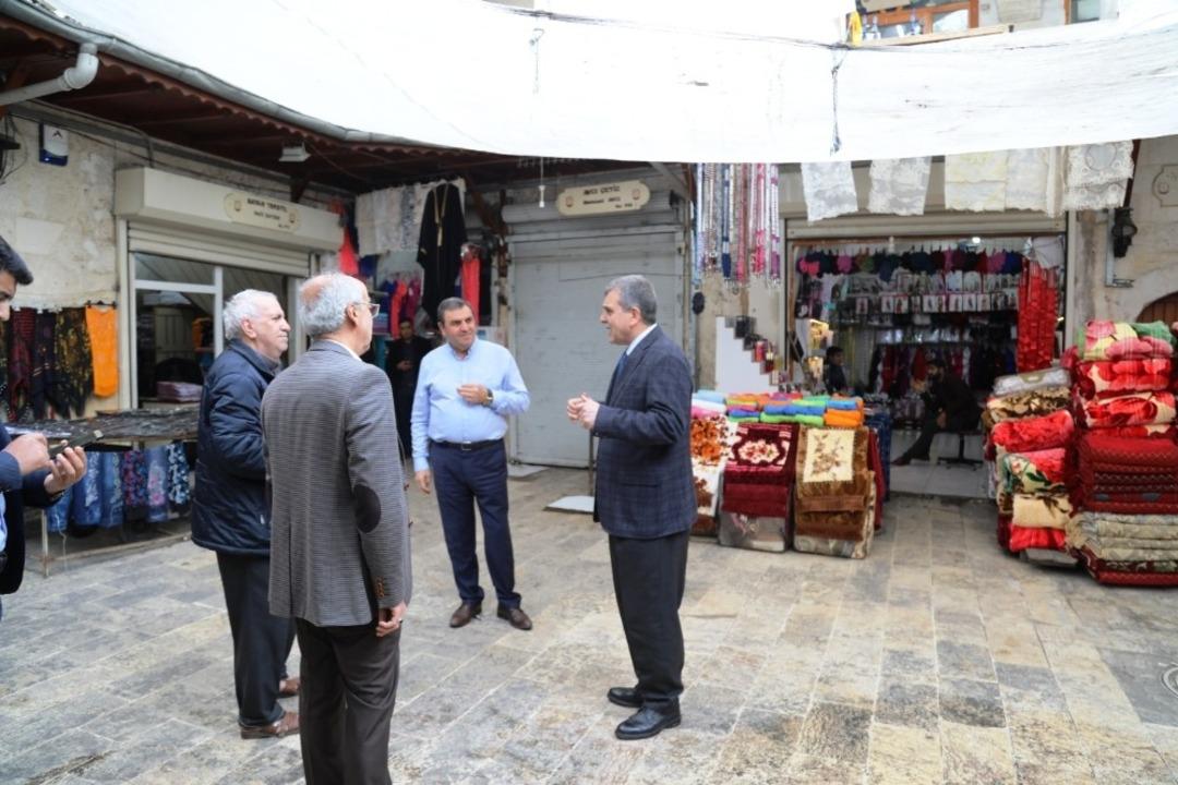 Beyazg&uuml;l esnaf duasına katıldı