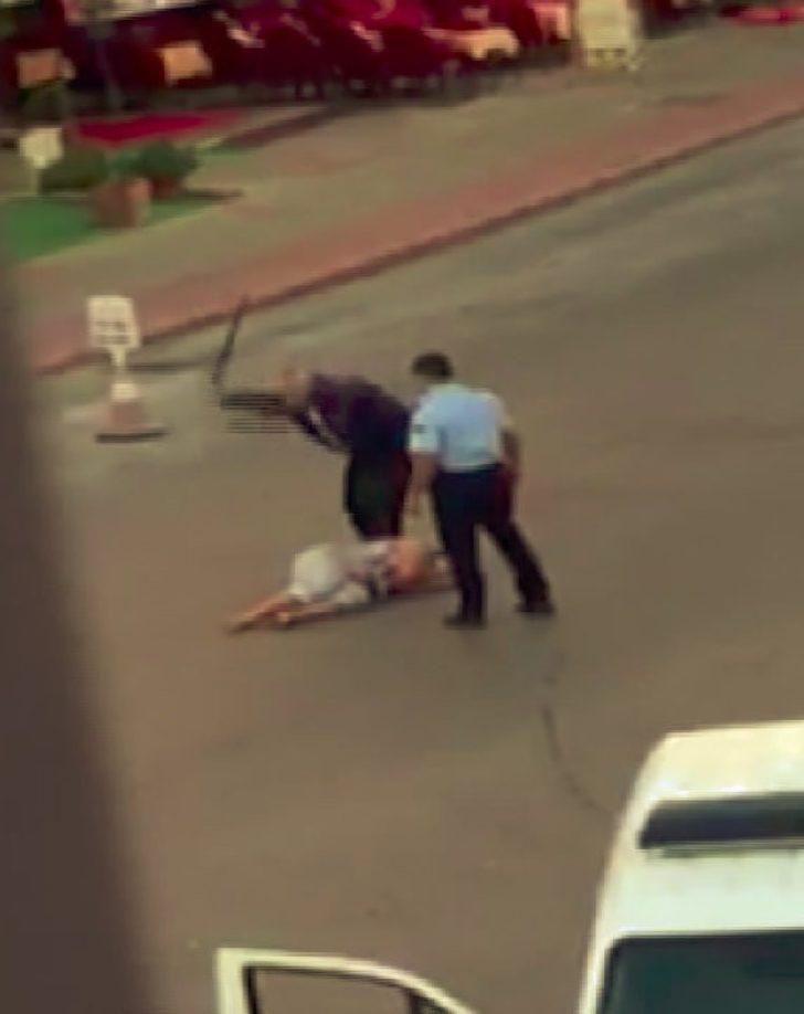 Alanya'da kadın turiste defalarca copla vurdu! Bu görüntüler cezasız kalmadı G1
