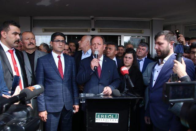 Ereğli’de Başkan Oprukçu görevini devraldı