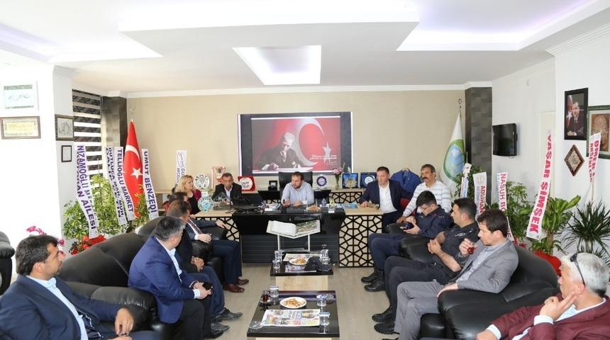 Kaymakam Nasır&rsquo;dan Başkan &Ouml;zkan&rsquo;a hayırlı olsun ziyareti