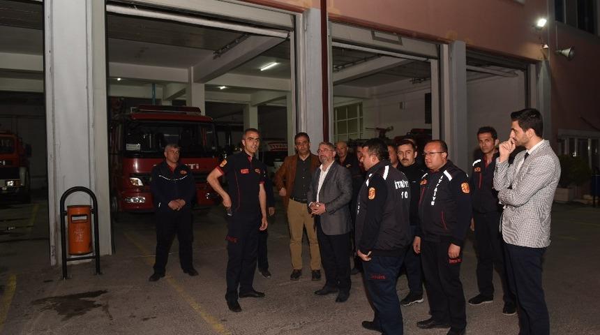 Başkan Aşgın&rsquo;dan itfaiye m&uuml;d&uuml;rl&uuml;ğ&uuml;&rsquo;ne ziyaret