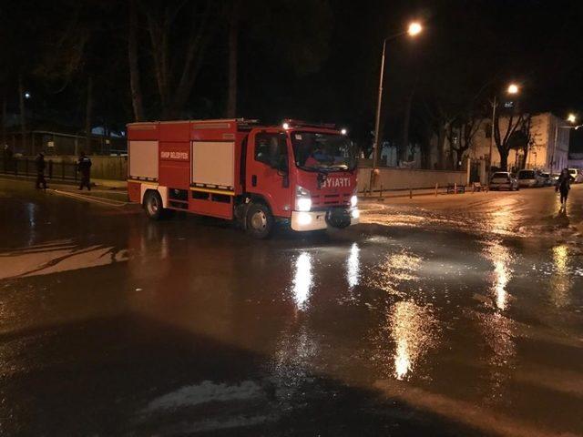 Sinop’ta yollara tazyikli temizlik