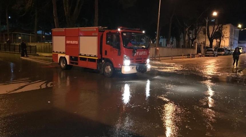 Sinop&rsquo;ta yollara tazyikli temizlik