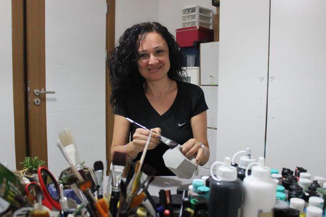 El yapımı beton saksıdaki sukulentler, evleri ve ofisleri s&uuml;sl&uuml;yor 4