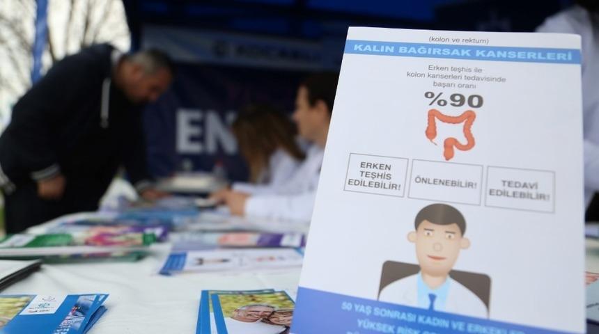 Kocaeli&rsquo;de 450 kişiye kanser taraması yapıldı