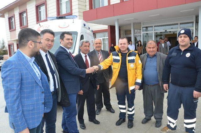 Günyüzü’nde ambulans teslim töreni