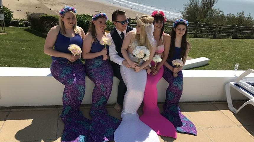 Sıra dışı bir organizasyon 'Denizkızı Düğünü'