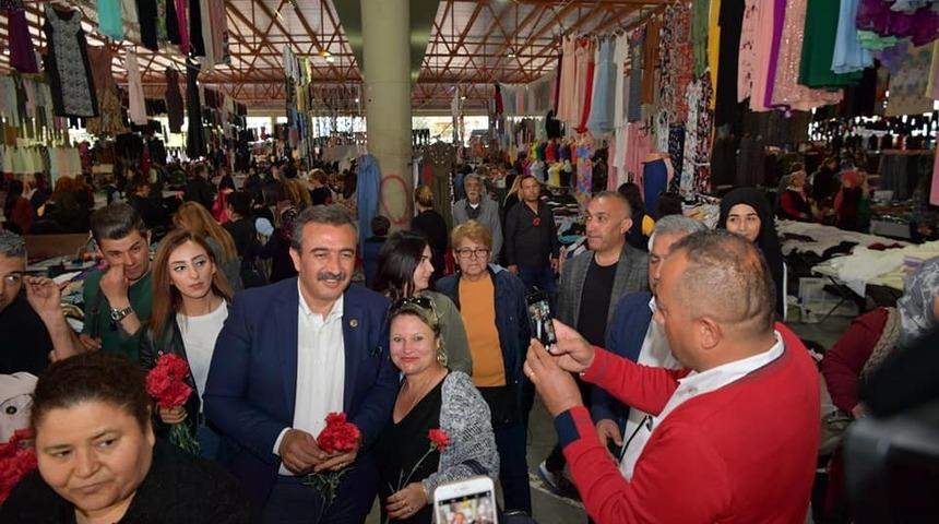 Soner &Ccedil;etin&rsquo;den kadınlara teşekk&uuml;r ziyareti