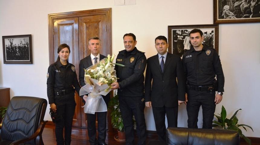 Kaymakam Sırmalı&rsquo;ya &ldquo;Polis Haftası&rdquo; ziyareti