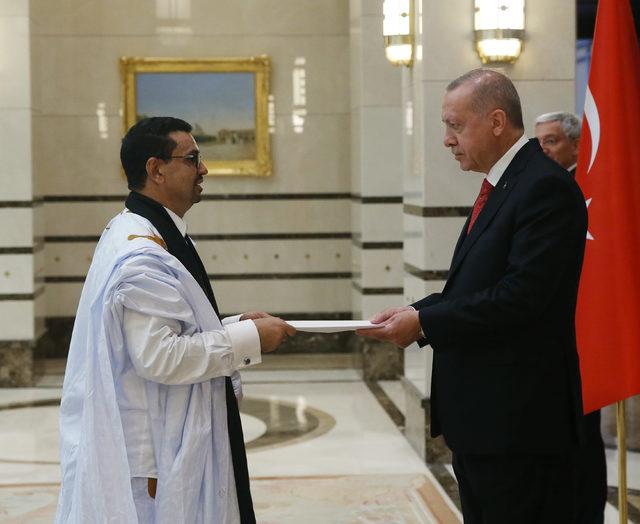 Cumhurbaşkanı Erdoğan'a Singapur, Moritanya ile Kenya Büyükelçilerinden güven mektubu