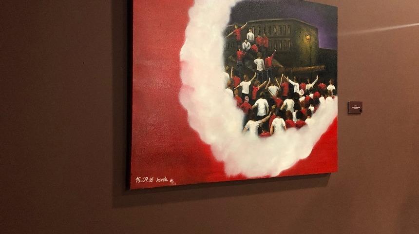 Bakan Soylu ve Ersoy “Hande Fırat: Renklerdir Patlayan” sergisinin açılışına katıldı