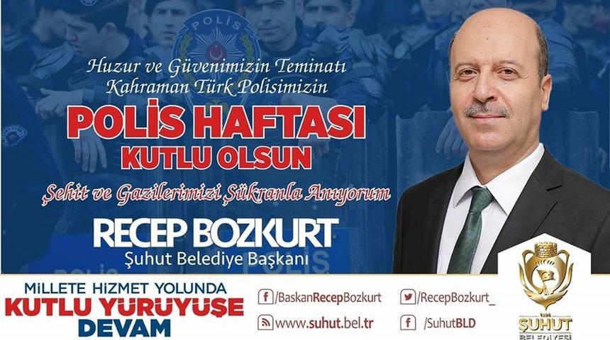 Başkan Bozkurt’un Polis Haftası mesajı