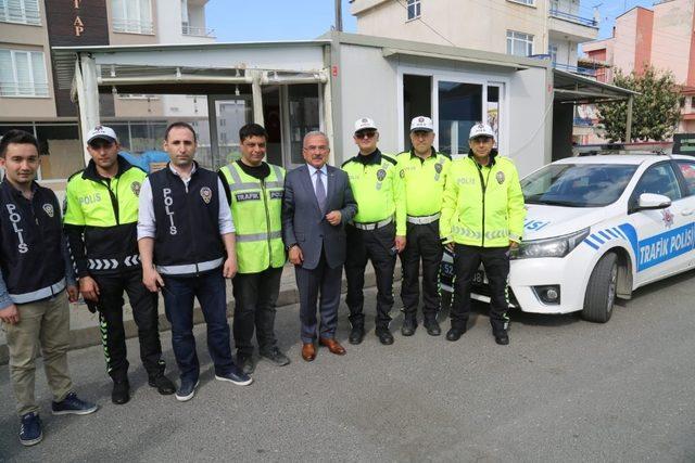 Başkan Güler, polis noktalarını ziyaret etti