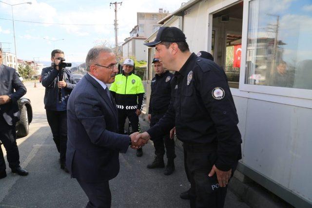 Başkan Güler, polis noktalarını ziyaret etti