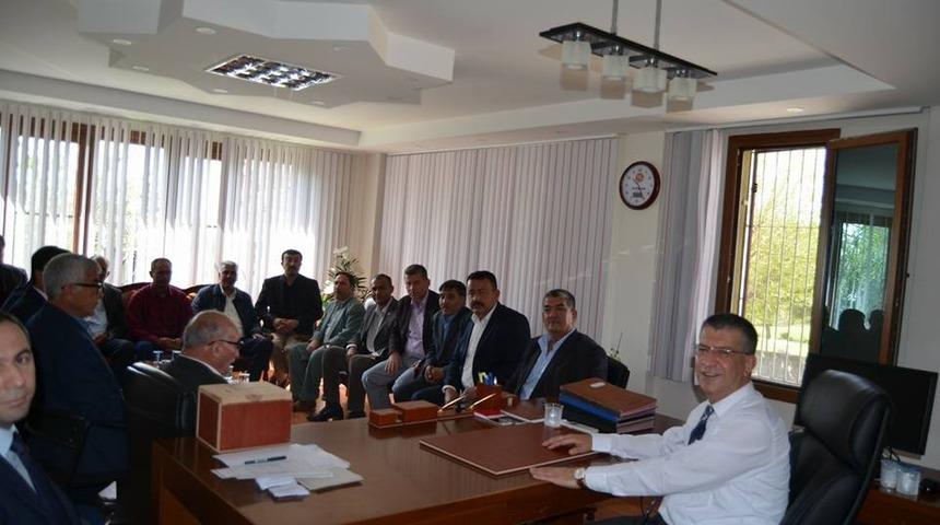 Sumbas Kaymakamı Orhan&rsquo;dan muhtarlarla buluştu