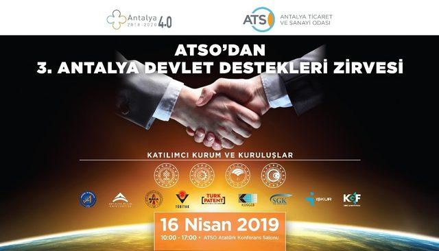 ATSO 3. Devlet Destekleri Zirvesi düzenleyecek