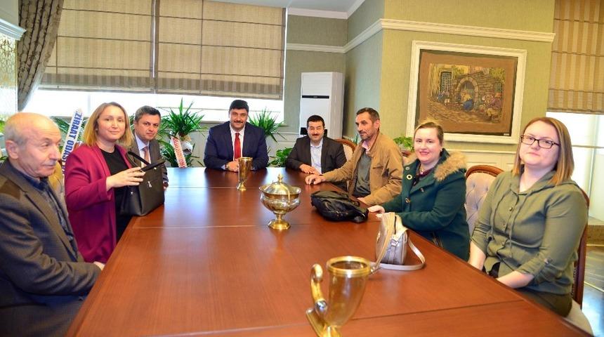 &Ouml;ğretmen başkana &ouml;ğretmenlerden ziyaret