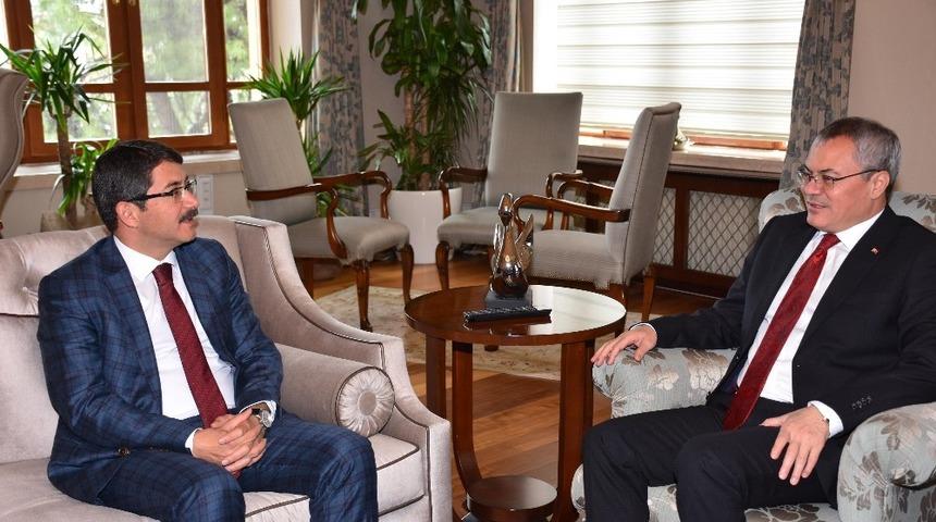 Başkan &Ccedil;elik&rsquo;ten ilk resmi ziyaret Vali Deniz&rsquo;e