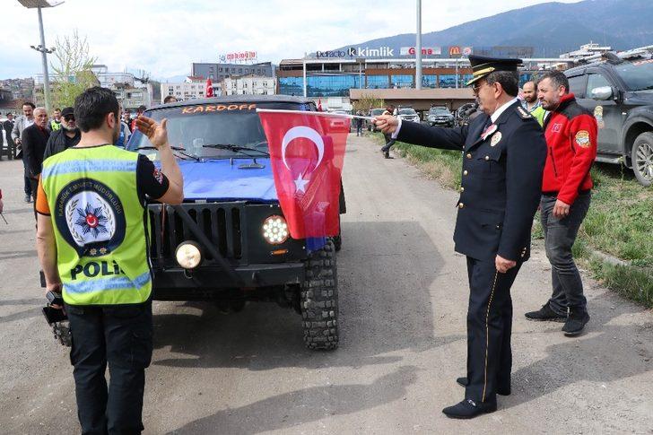 Polis haftası kutlamalarında off-road ve drift şov G3