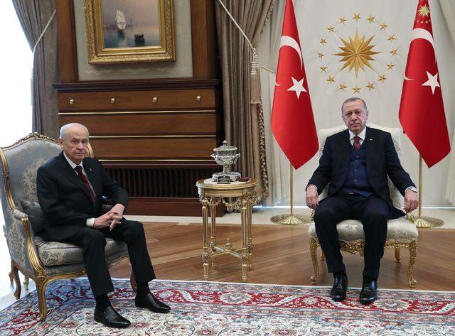 Cumhurbaşkanı Erdoğan, Bahçeli ile görüştü (2)