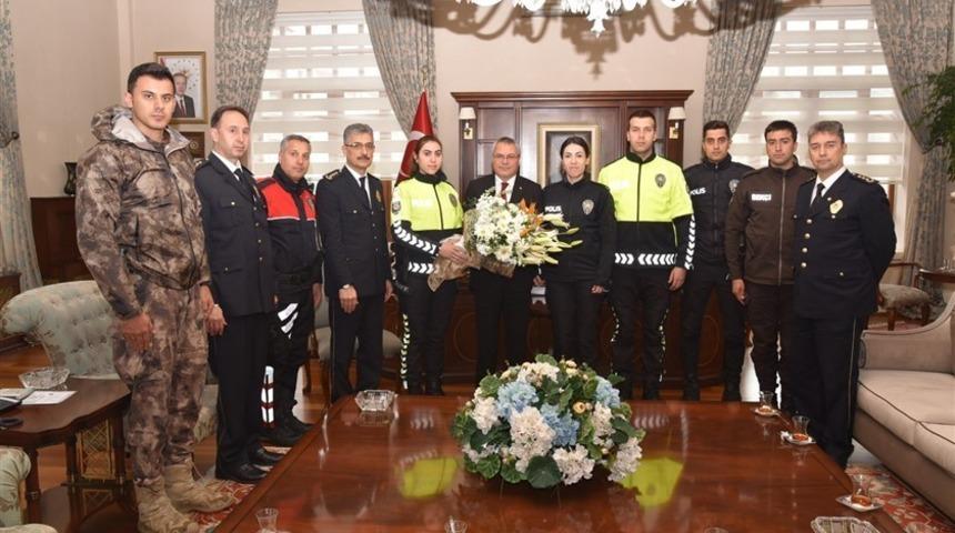 Vali Deniz polis teşkilatını ağırladı