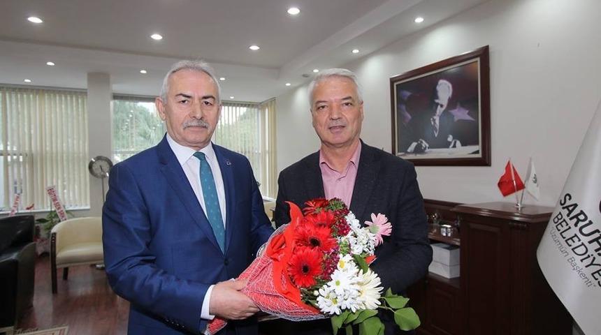 Kaymakam Yalınalp’ten Başkan Bilgin’e tebrik ziyareti