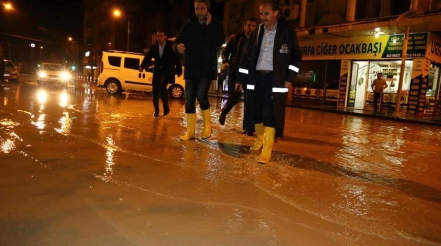 Adıyaman Belediyesinin yağış mesaisi