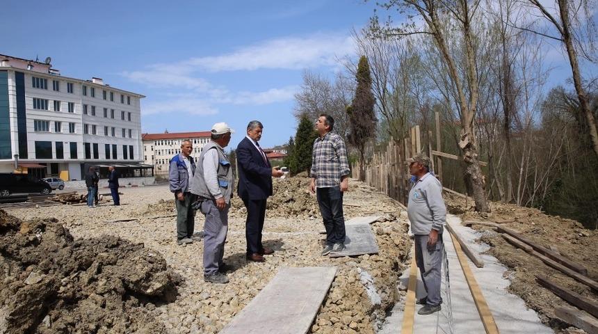 Başkan Akın Elmalık&rsquo;ta incelemede bulundu