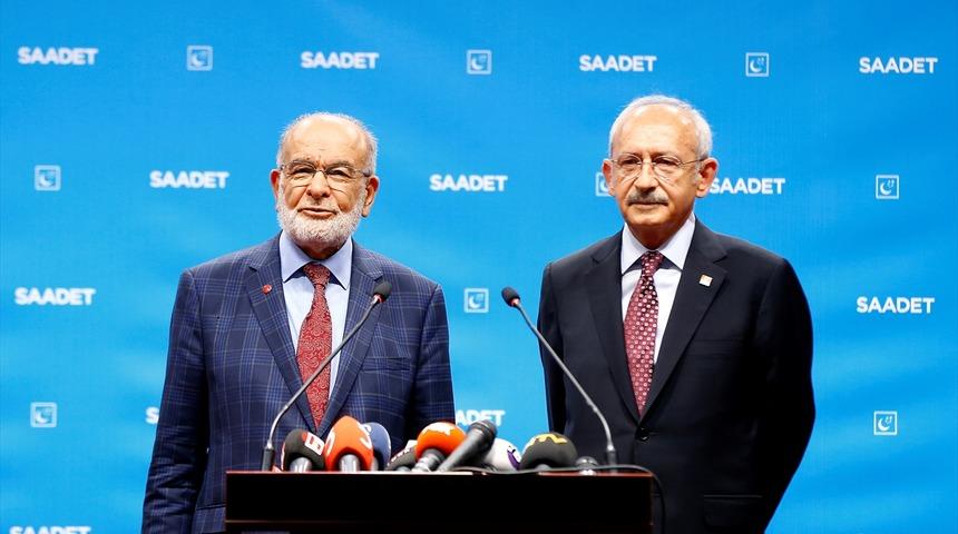 Kılıçdaroğlu ve Karamollaoğlu'ndan ortak basın açıklaması
