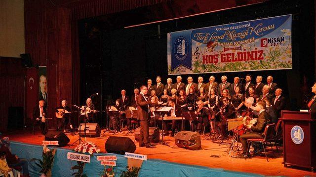 Çorum Belediyesi TSM Korosu’ndan bahar konseri