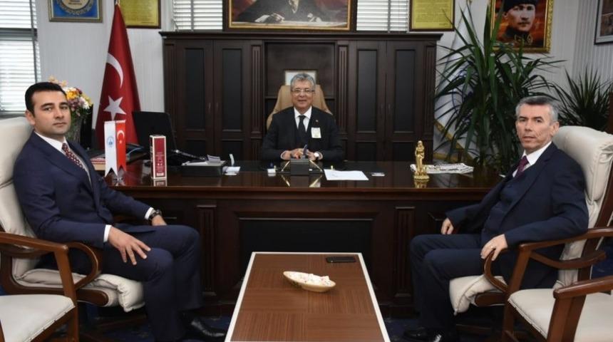 Kaymakam&rsquo;dan yeni başkana ziyaret