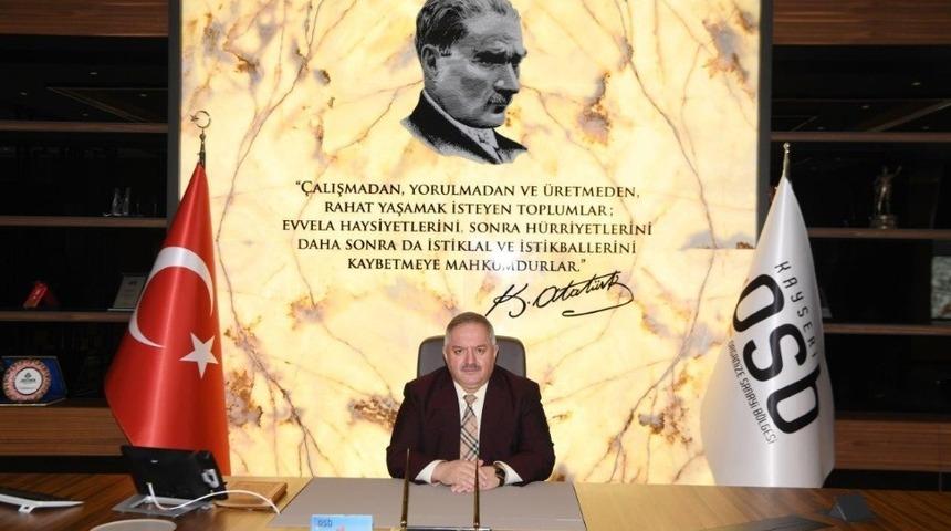 Kayseri OSB Yönetim Kurulu Başkanı Nursaçan, "Topyekun kalkınma yolunda yeni bir rota belirlenmiş oldu