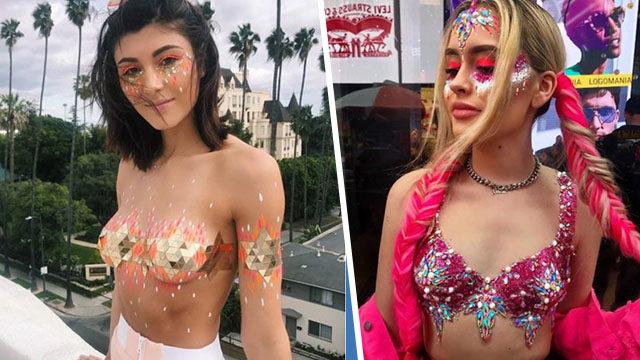 Bu yıl festivallerde çok göreceğiz! Simli sutyen trendi