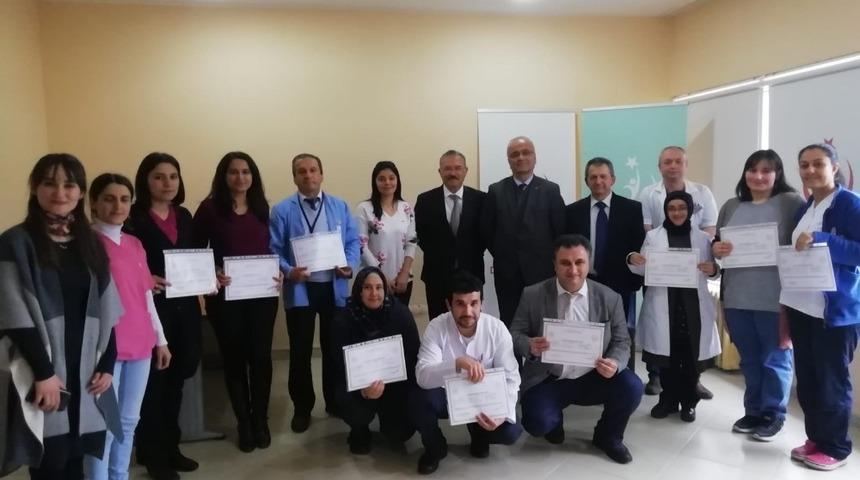 Akseki&rsquo;de İşaret dili &ouml;ğrenen personele sertifika verildi