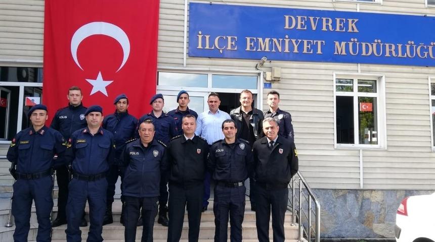 Devrek Jandarma personelinden İlçe Emniyetine ziyaret