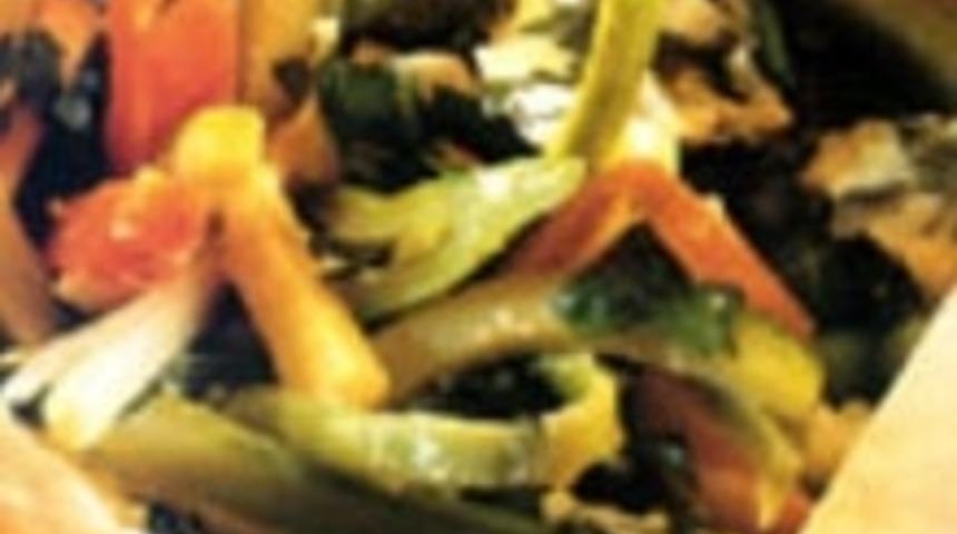 Kağıtta Sebze Kebabı