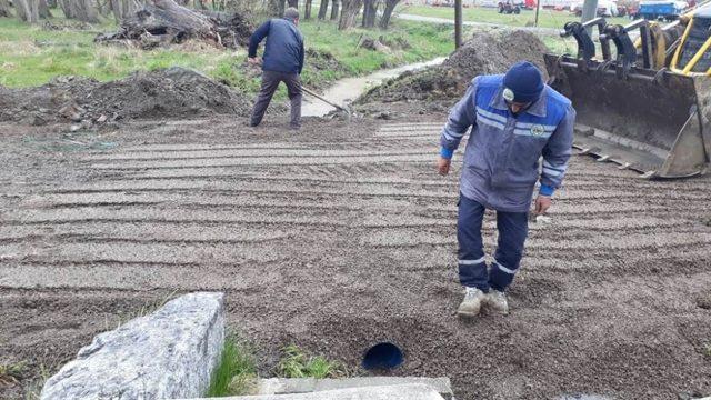 İnönü’de taşkın önleme çalışmaları