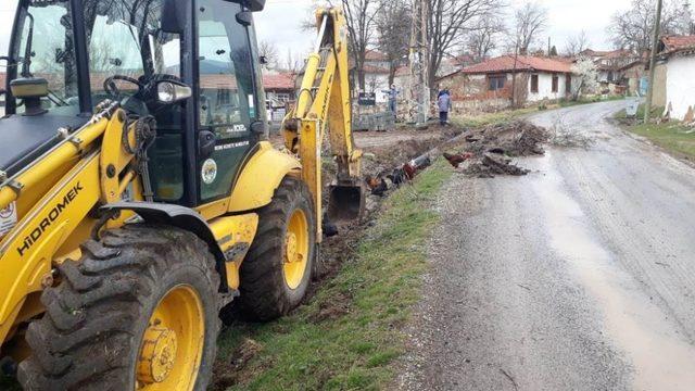 İnönü’de taşkın önleme çalışmaları