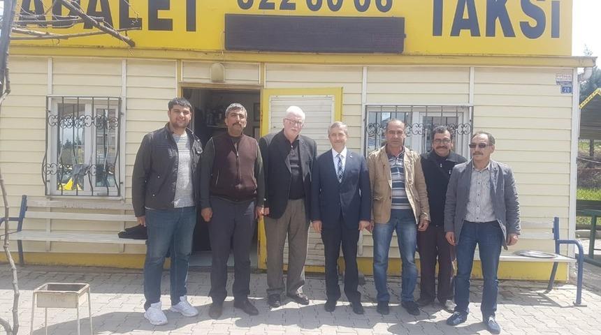 Başkan Tahmazoğlu, taksicileri ziyaret etti