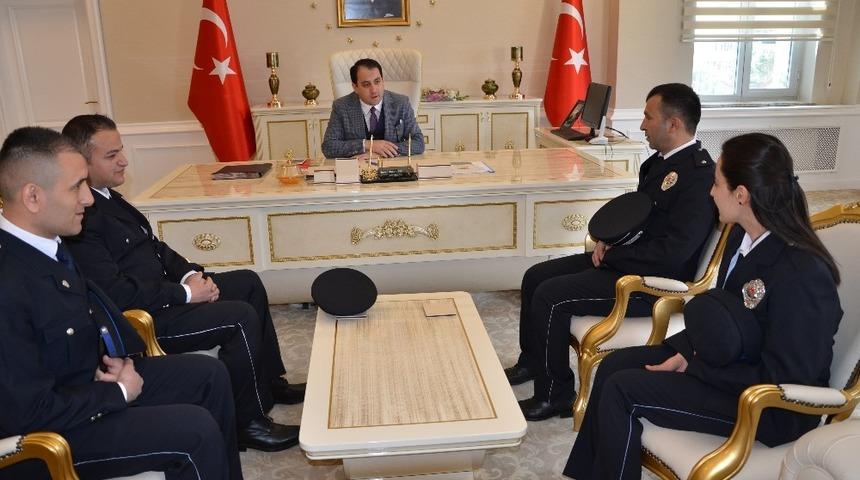 İlçe emniyet teşkilatından Kaymakam Zengince’ye ziyaret