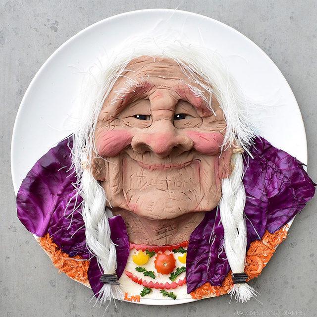 Oğluna sağlıklı yemekler yedirebilmek için çizgi film kahramanlarını tabağa taşıdı 14