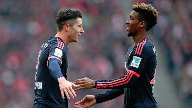 Bayern Münih antrenmanında Lewandowski ve Coman kavga etti!
