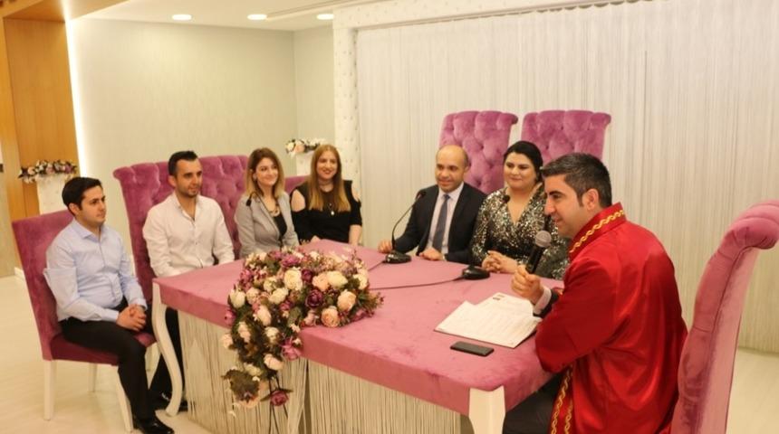 Başkan Yüksel, personelinin mutluluğuna ortak oldu