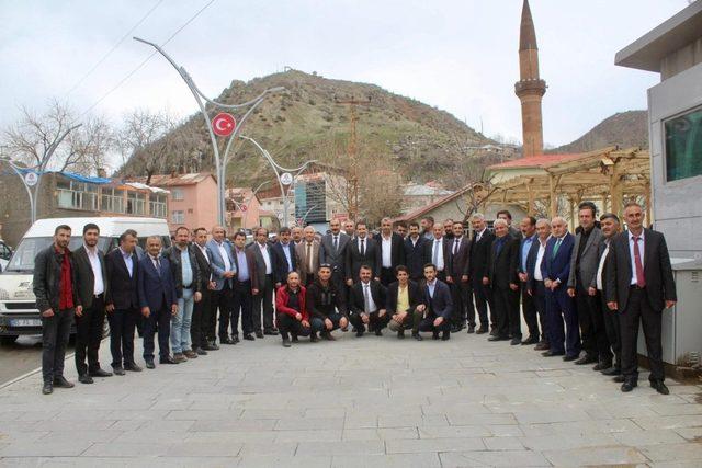 AK Parti ve MHP heyetinden Çukurca ziyareti