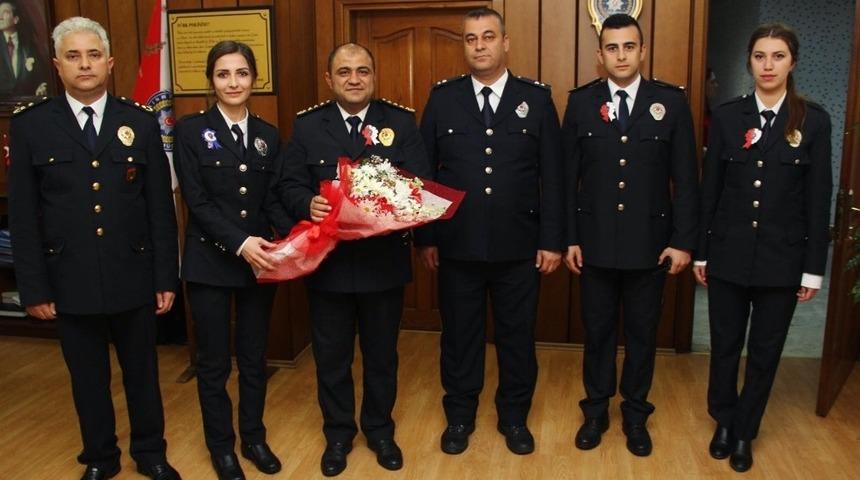 İl&ccedil;e emniyet m&uuml;d&uuml;rl&uuml;ğ&uuml; personelinden &Ccedil;etinkaya&rsquo;ya ziyaret